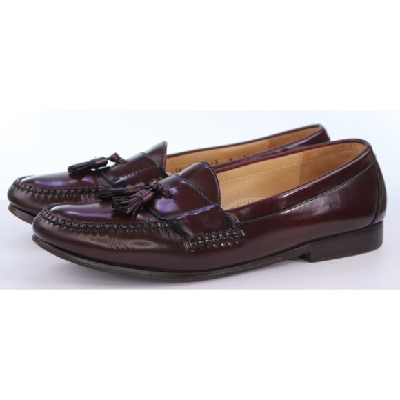Cole Haan Men\'s Tassel Loafers Shoes Size 13 D Leather Cognac
